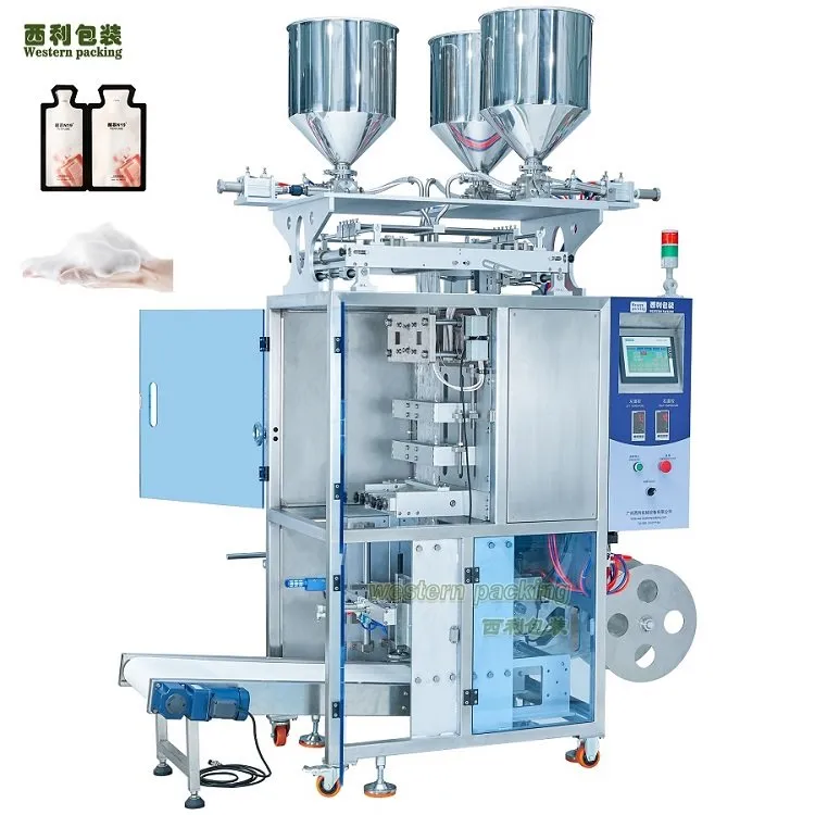 Machine d'emballage de pochettes de shampoing