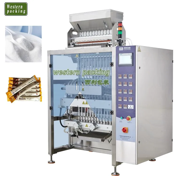 Machine d'emballage de granulés multivoies -