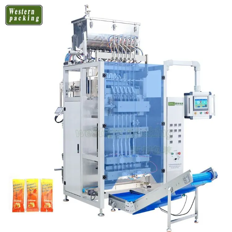 Machine d'emballage multivoie pour bâton liquide