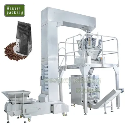 Machine d'emballage automatique à pesée multi-têtes pour le riz