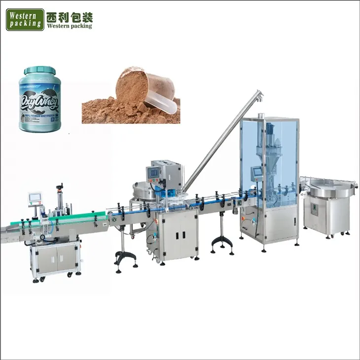 Machine de remplissage de vis sans fin servo de remplissage de bouteilles
