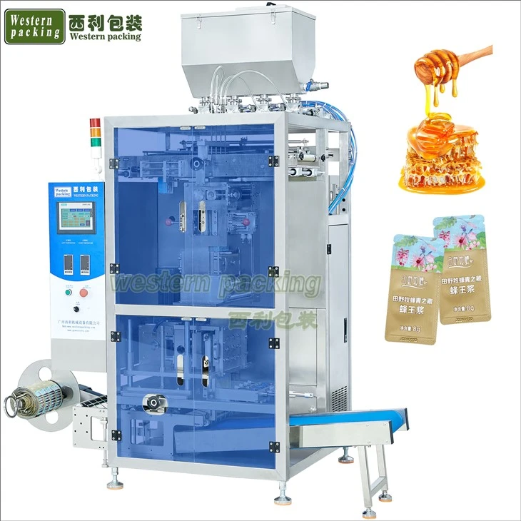 Machine de remplissage verticale de sachets de miel