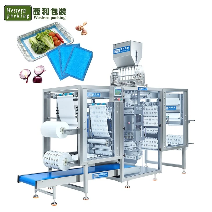 Machine de conditionnement de tampons absorbants de glace