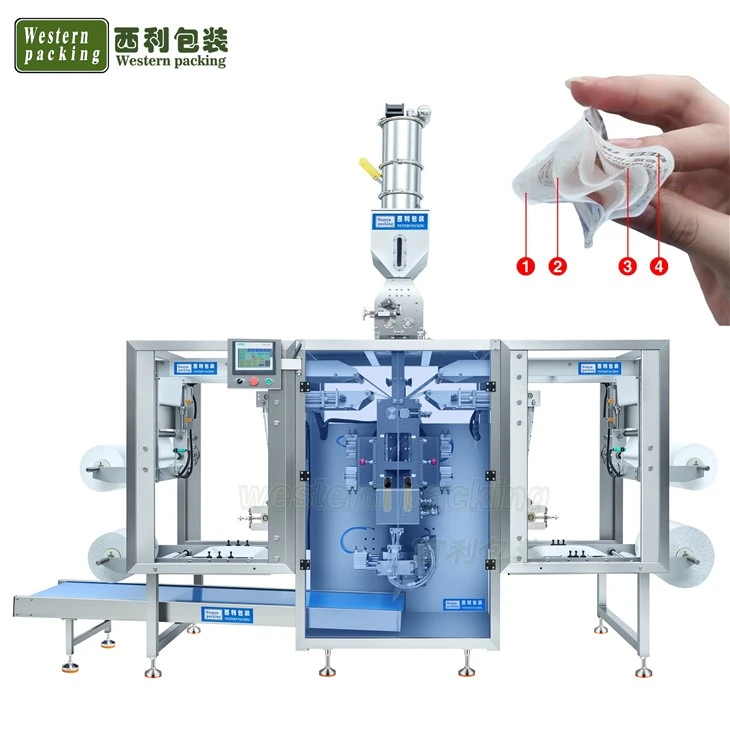 Machine à tampons absorbants pour la viande