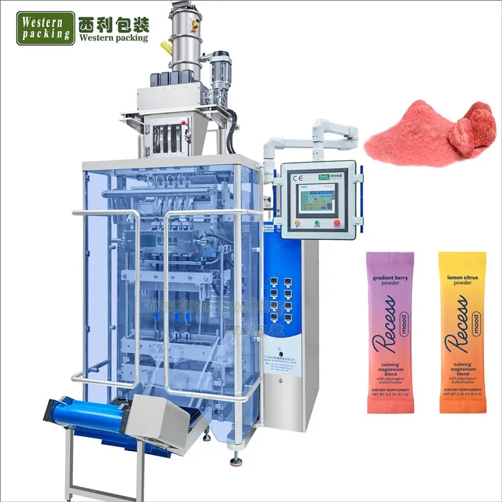 Machine d'emballage de boissons poudre à jus multi-voies