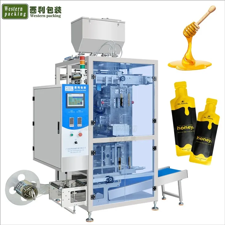 Machine d'emballage de sachet de forme irrégulière multilate
