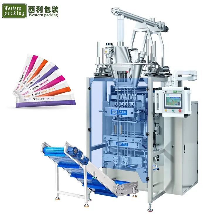 Machine de conditionnement automatique de poudre à plusieurs voies