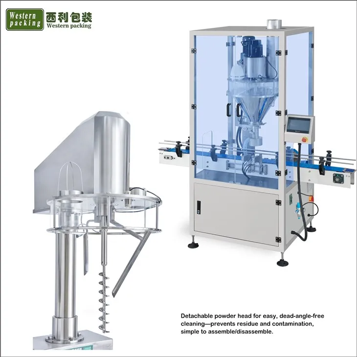 bottle filling servo auger powder filling machine