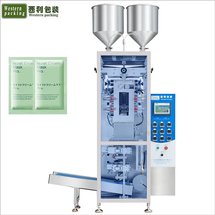 Machine d'emballage de sachets de gel lubrifiant pour pochettes