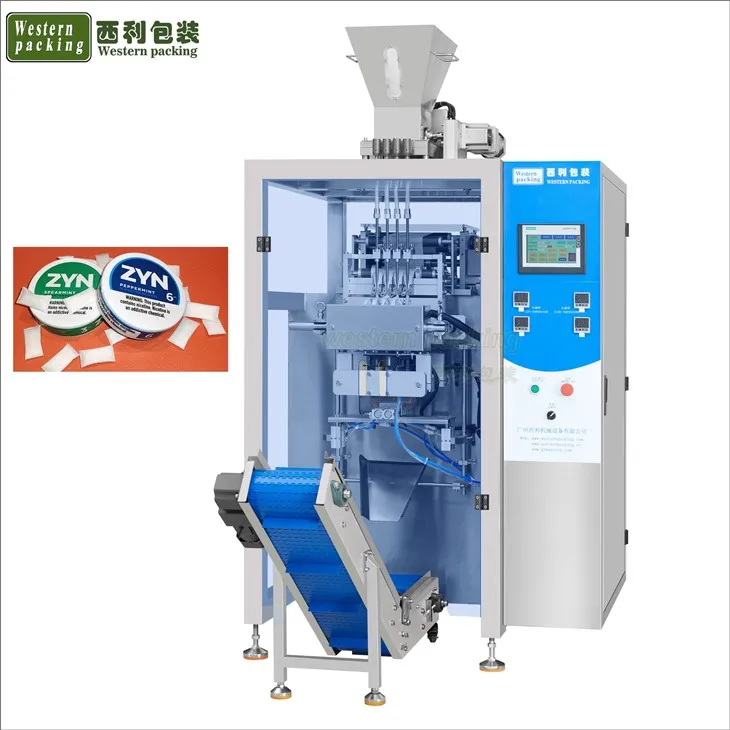 Machine de conditionnement de snus blanc