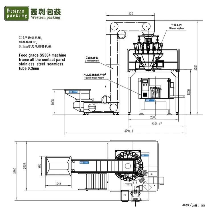 pre-made pouch granule packing machine